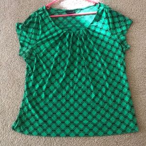 Plus Size Cap Sleeve Blouse